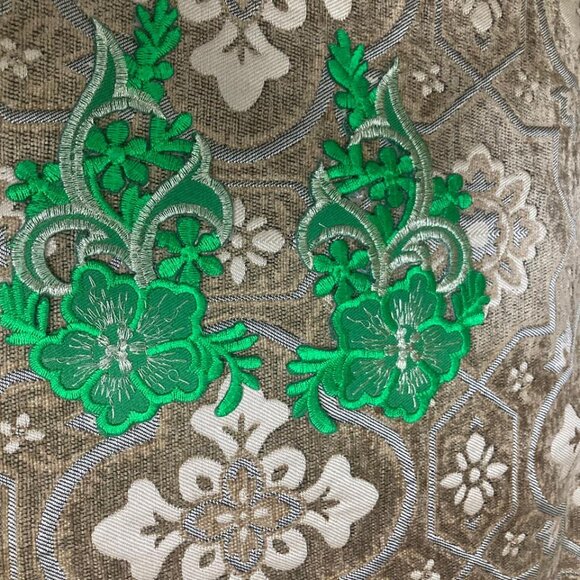 Kids Embroidery Patches Iron On Patch Craft Clothes Accessory Flower 1 Pair Set - Picture 4 of 9